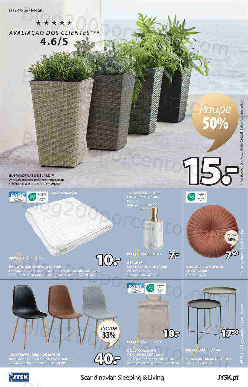 Antevisão Folheto JYSK Promoções de 4 a 17 maio