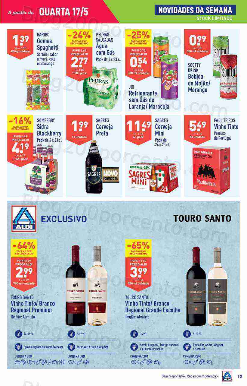 Antevisão Folheto ALDI Promoções de 17 a 23 maio