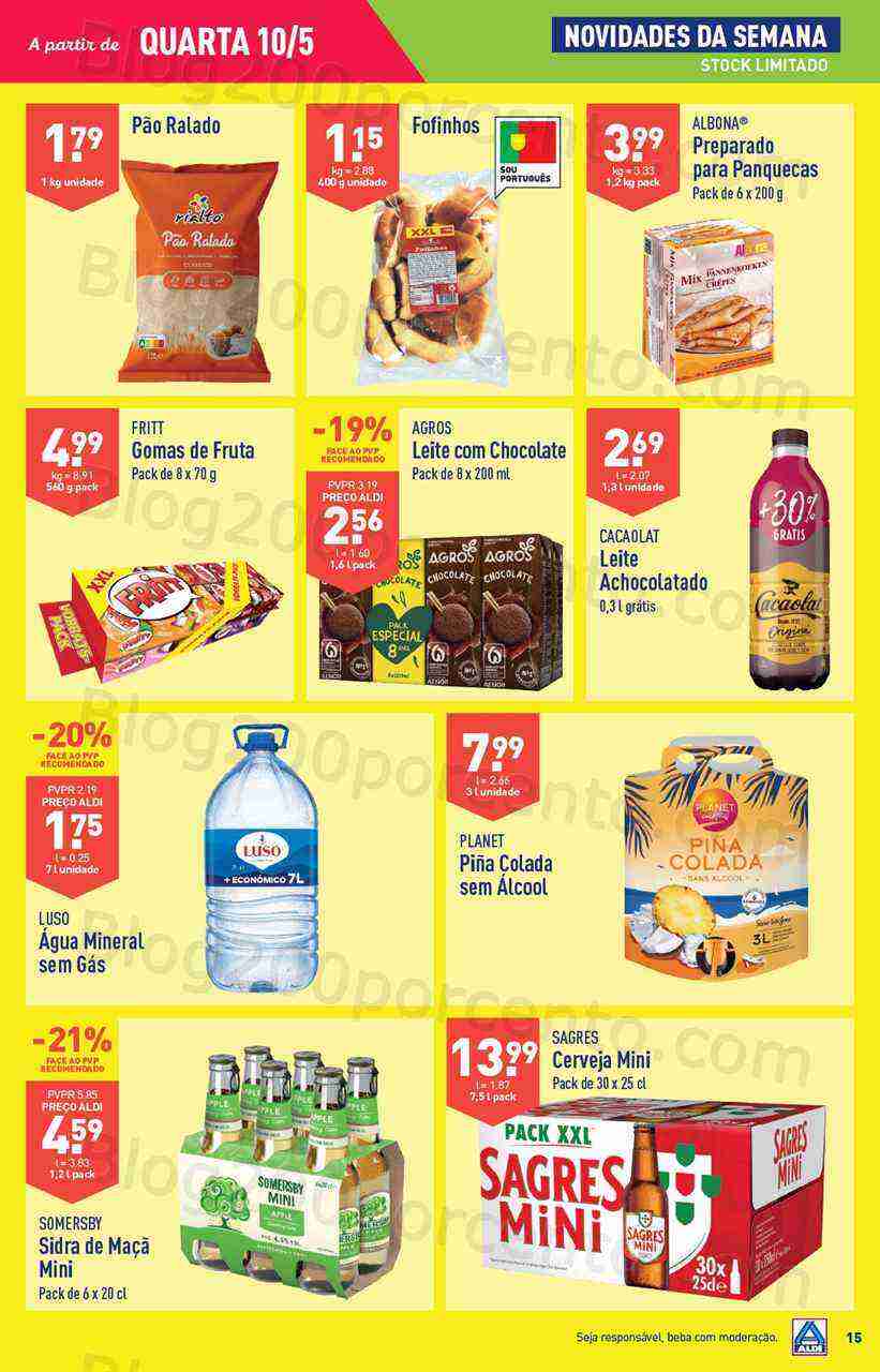 Aniversário Folheto ALDI Promoções de 10 a 16 maio