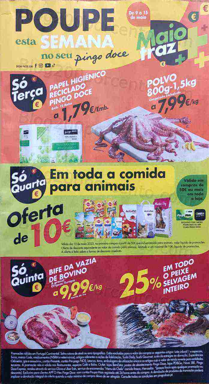 Antevisão Folheto PINGO DOCE Promoções de 9 a 15 maio