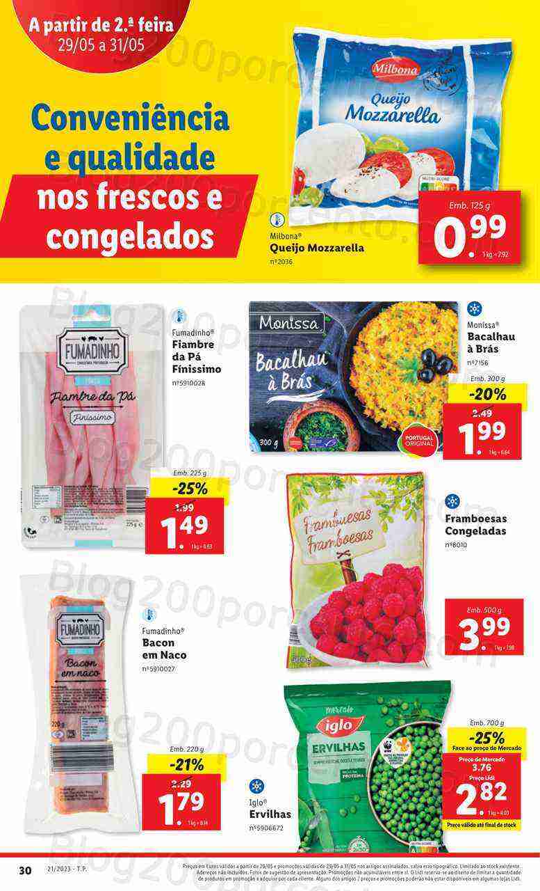 Antevisão Folheto LIDL Supermercado Promoções de 29 a 31 maio