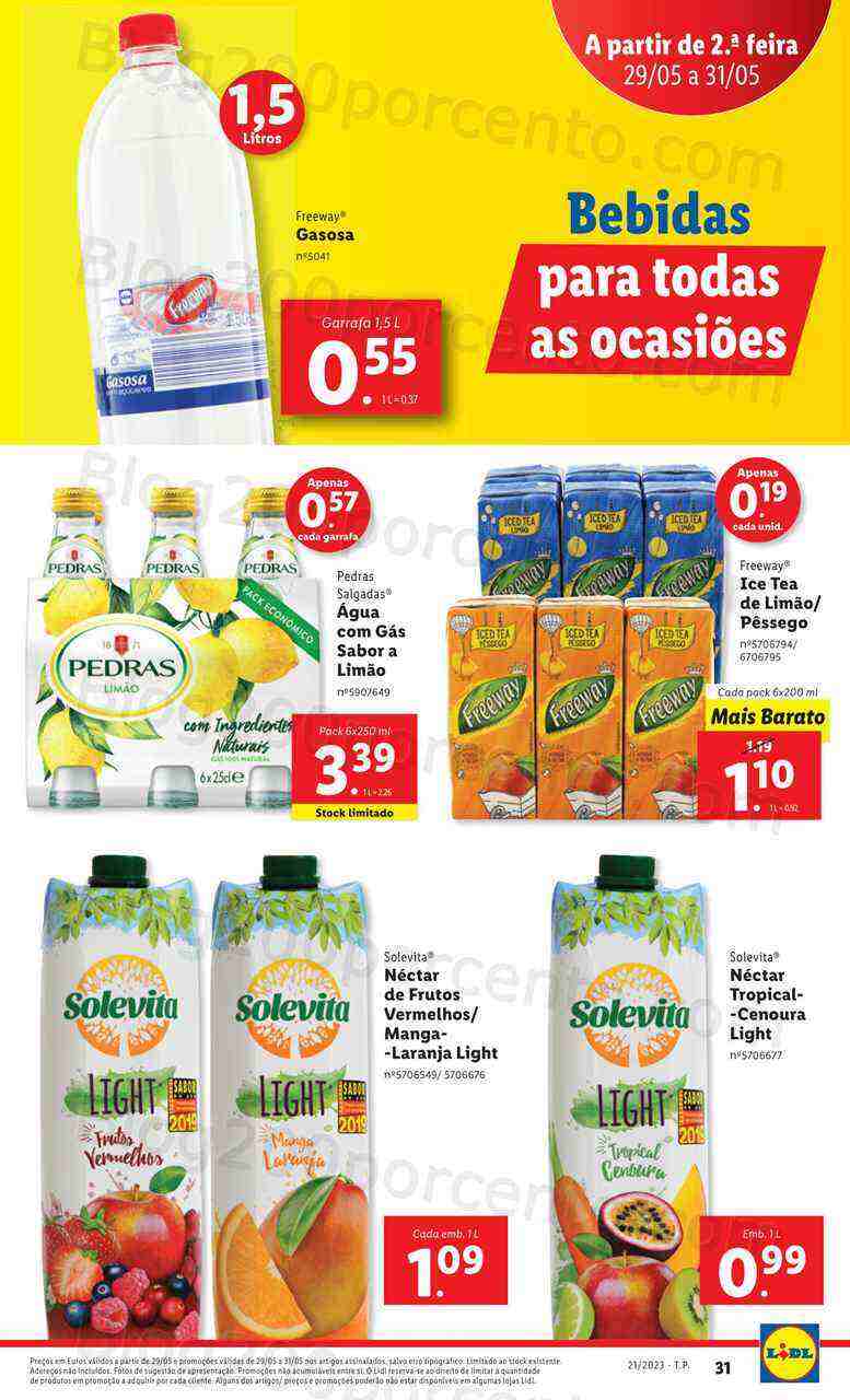 Antevisão Folheto LIDL Supermercado Promoções de 29 a 31 maio