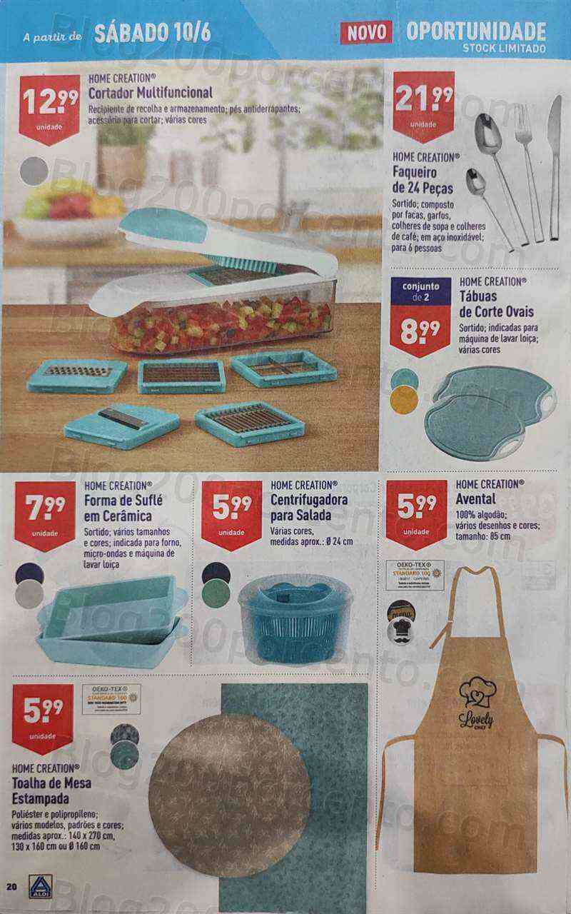 Antevisão Folheto ALDI Bazar Promoções a partir de 10 junho