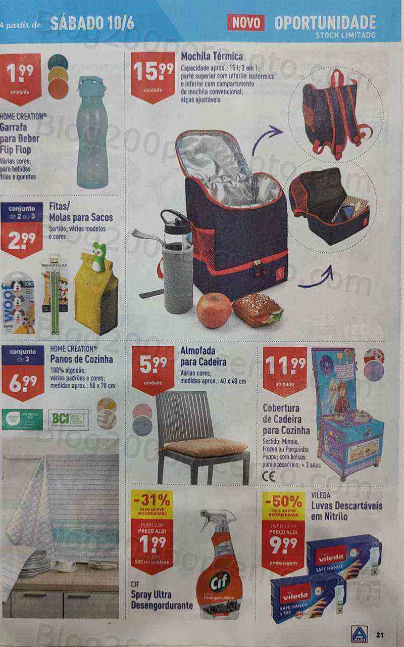 Antevisão Folheto ALDI Bazar Promoções a partir de 10 junho