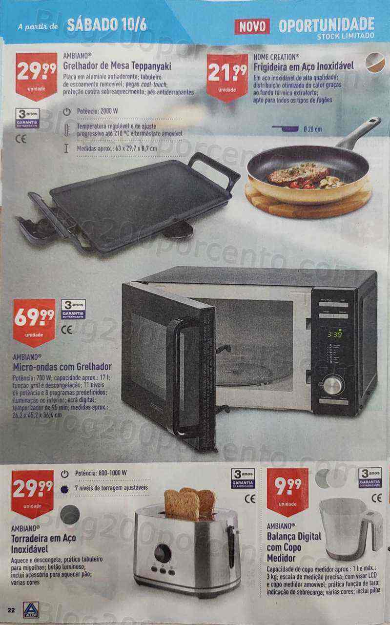 Antevisão Folheto ALDI Bazar Promoções a partir de 10 junho