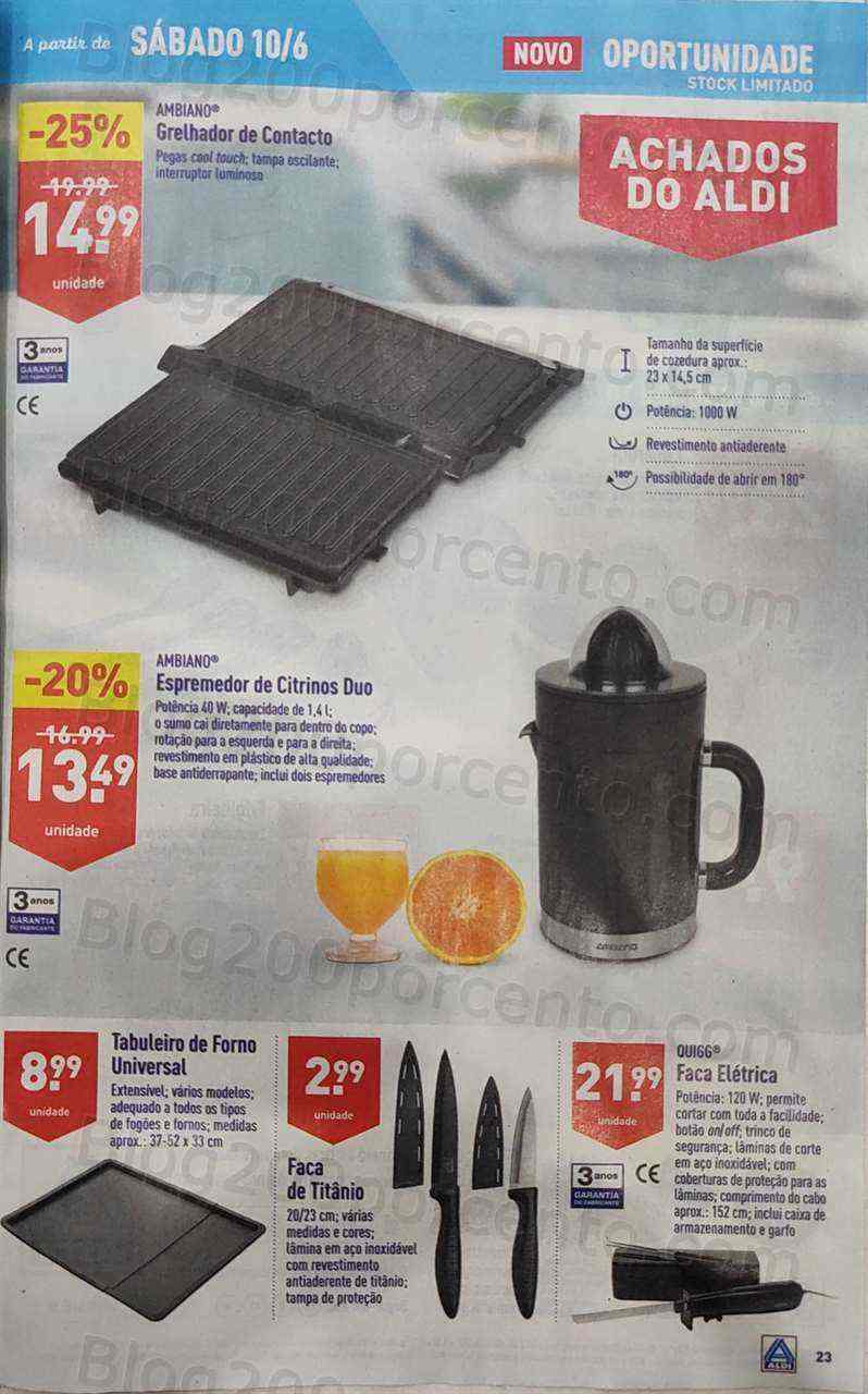 Antevisão Folheto ALDI Bazar Promoções a partir de 10 junho