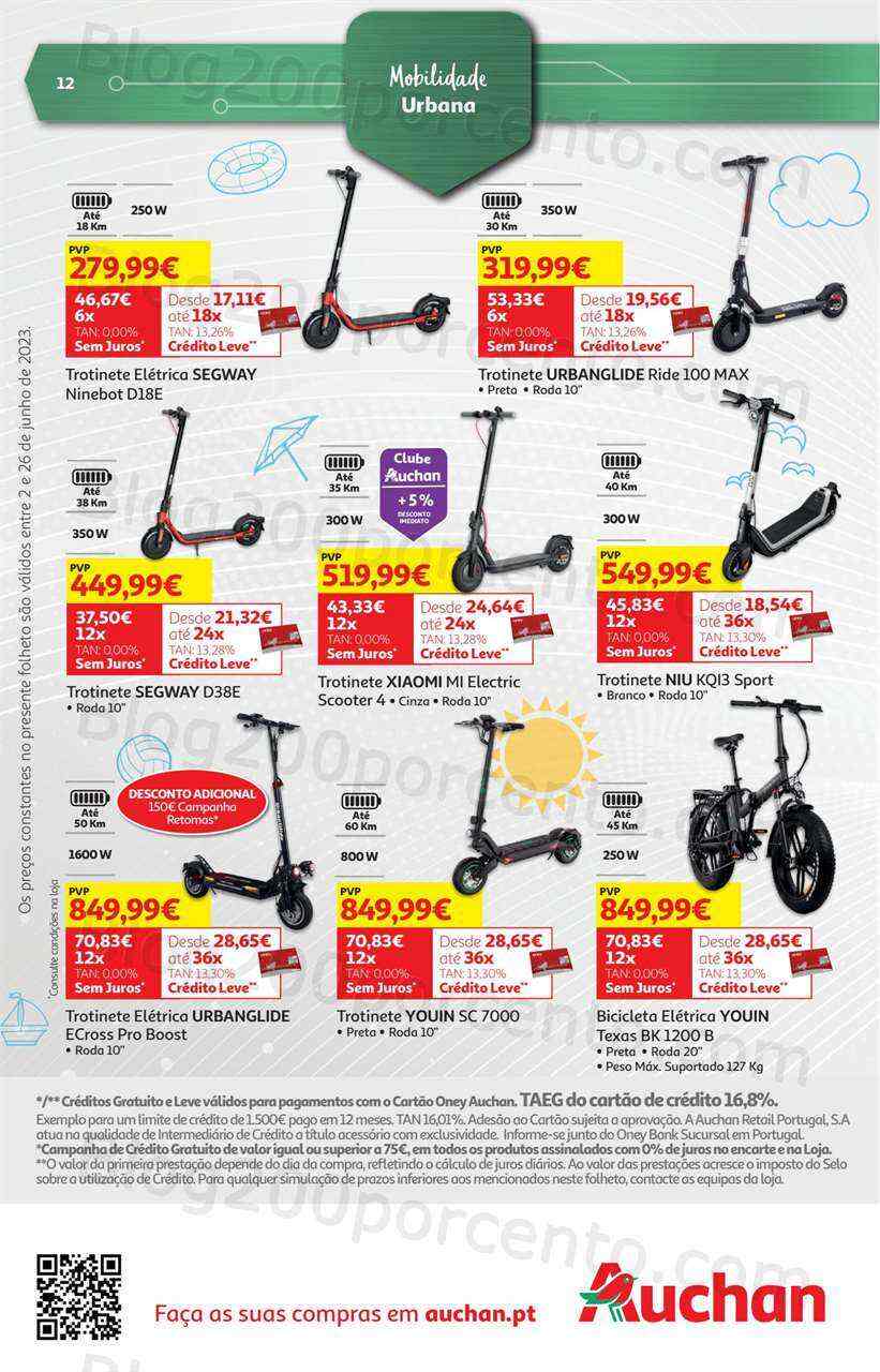 Antevisão Folheto AUCHAN Tecnologia Promoções de 2 a 26 junho