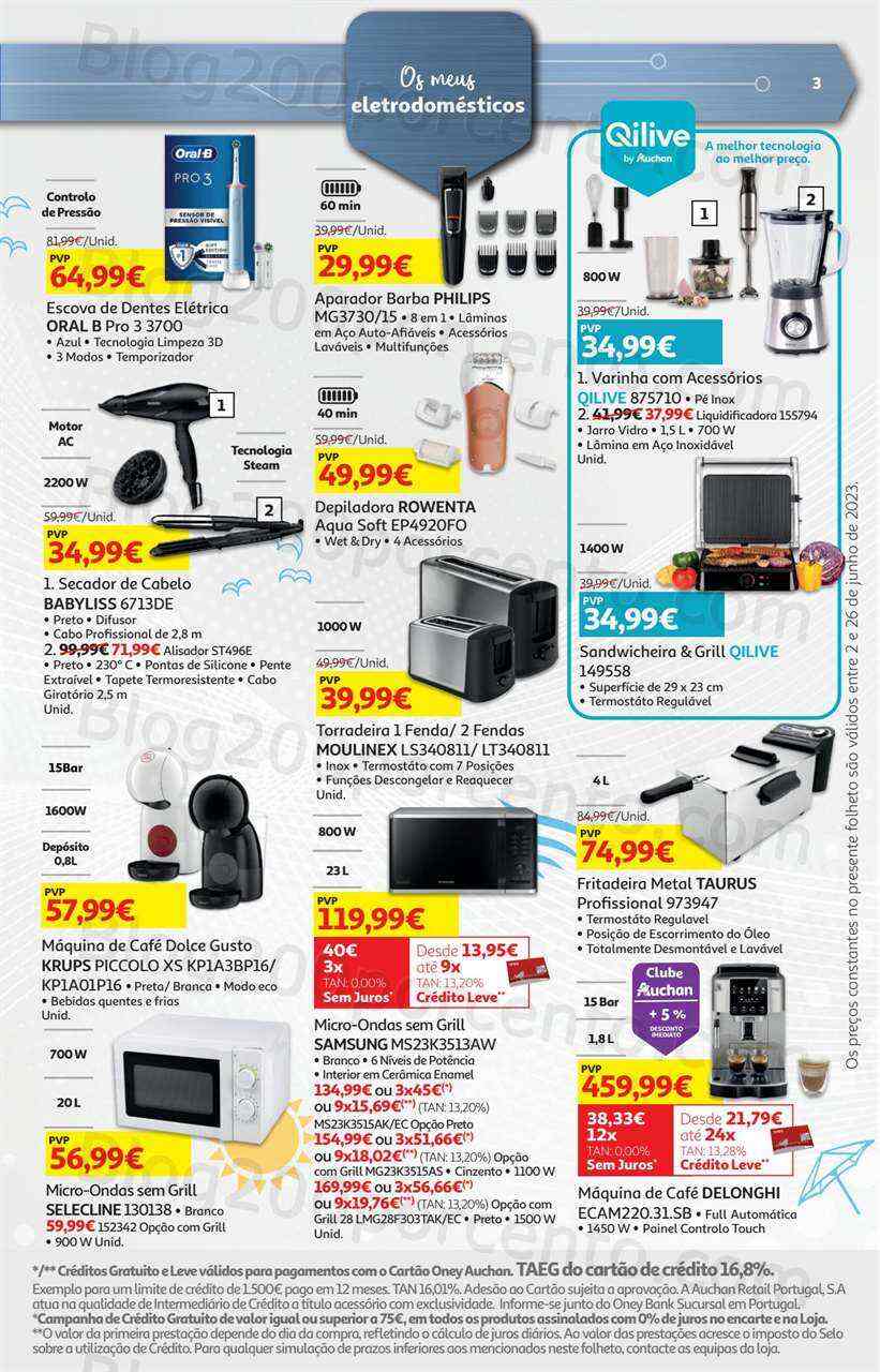 Antevisão Folheto AUCHAN Tecnologia Promoções de 2 a 26 junho
