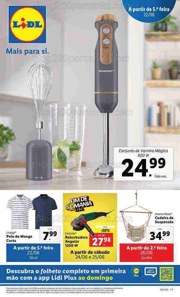Antevisão Folheto LIDL Bazar Promoções a partir de 22 junho
