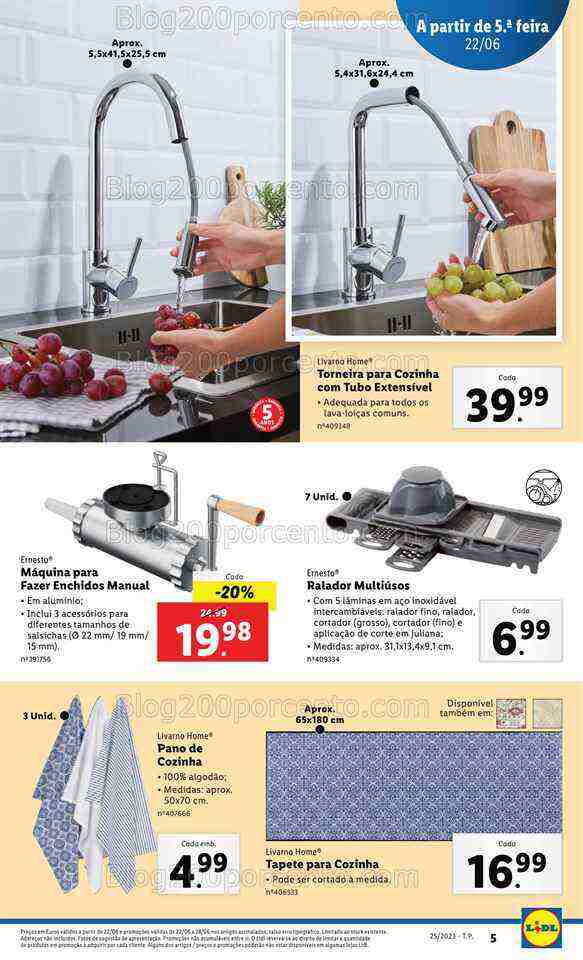 Antevisão Folheto LIDL Bazar Promoções a partir de 22 junho
