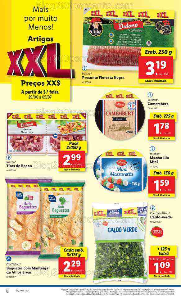 Antevisão Folheto LIDL Xxl Promoções de 29 junho a 5 julho