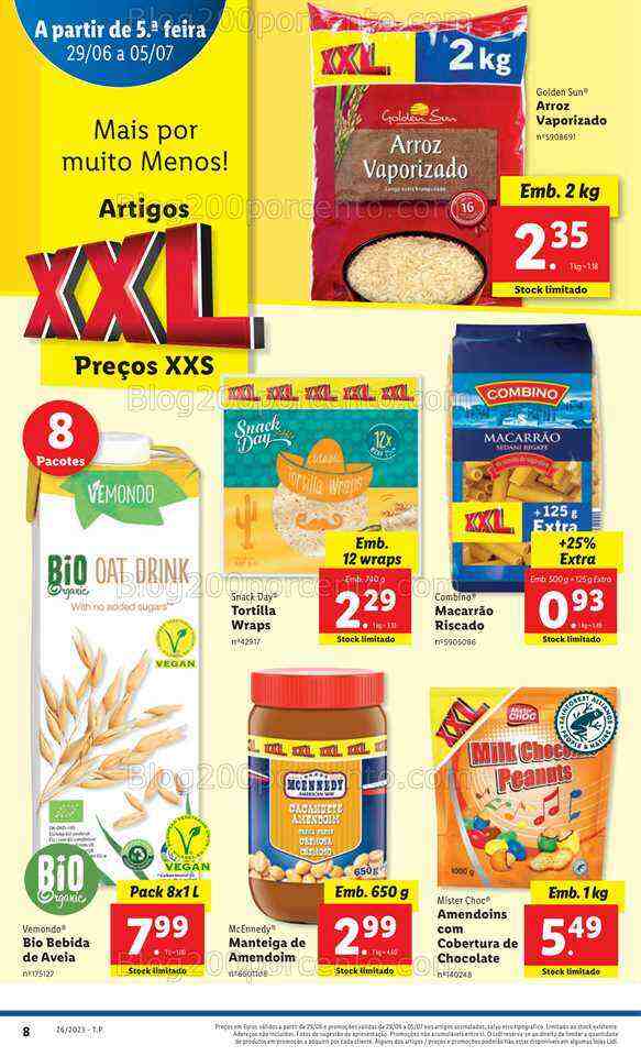 Antevisão Folheto LIDL Xxl Promoções de 29 junho a 5 julho