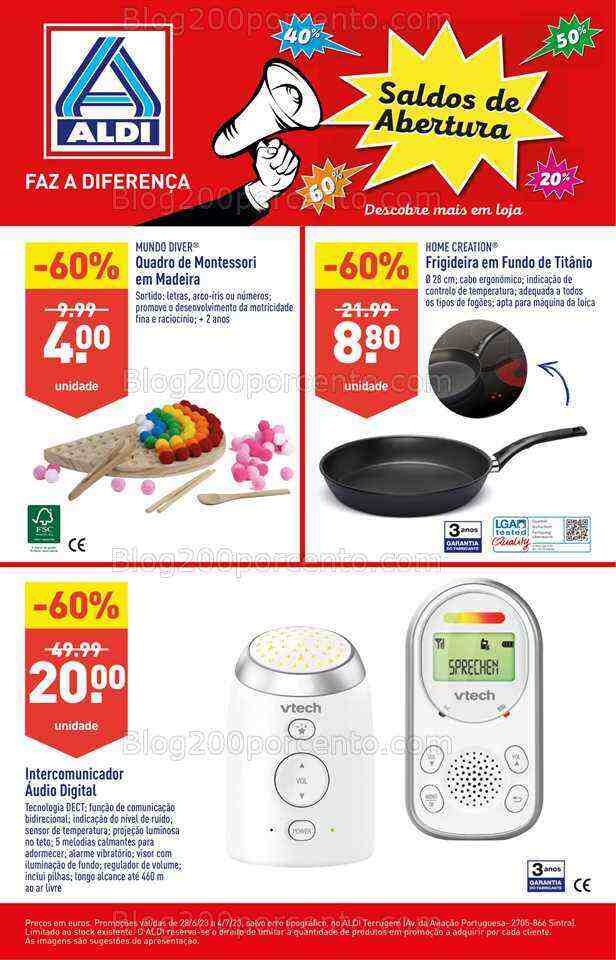 Antevisão Folheto ALDI Aberturas Promoções de 28 junho a 4 julho
