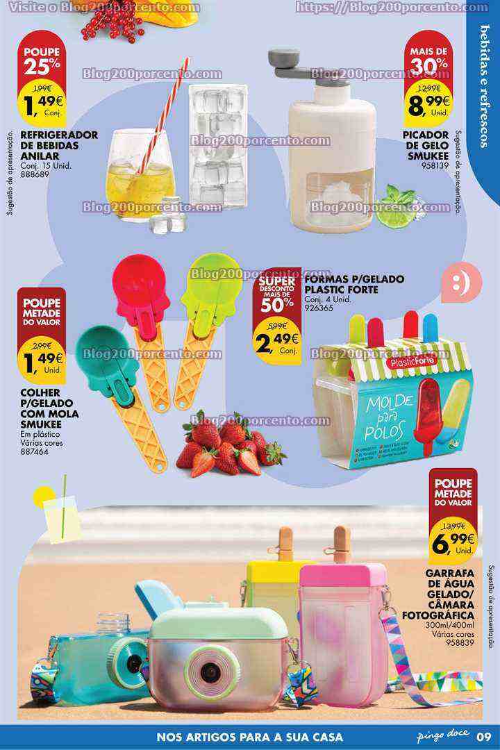 Antevisão Folheto PINGO DOCE Bazar Verão Promoções de 6 a 26 junho