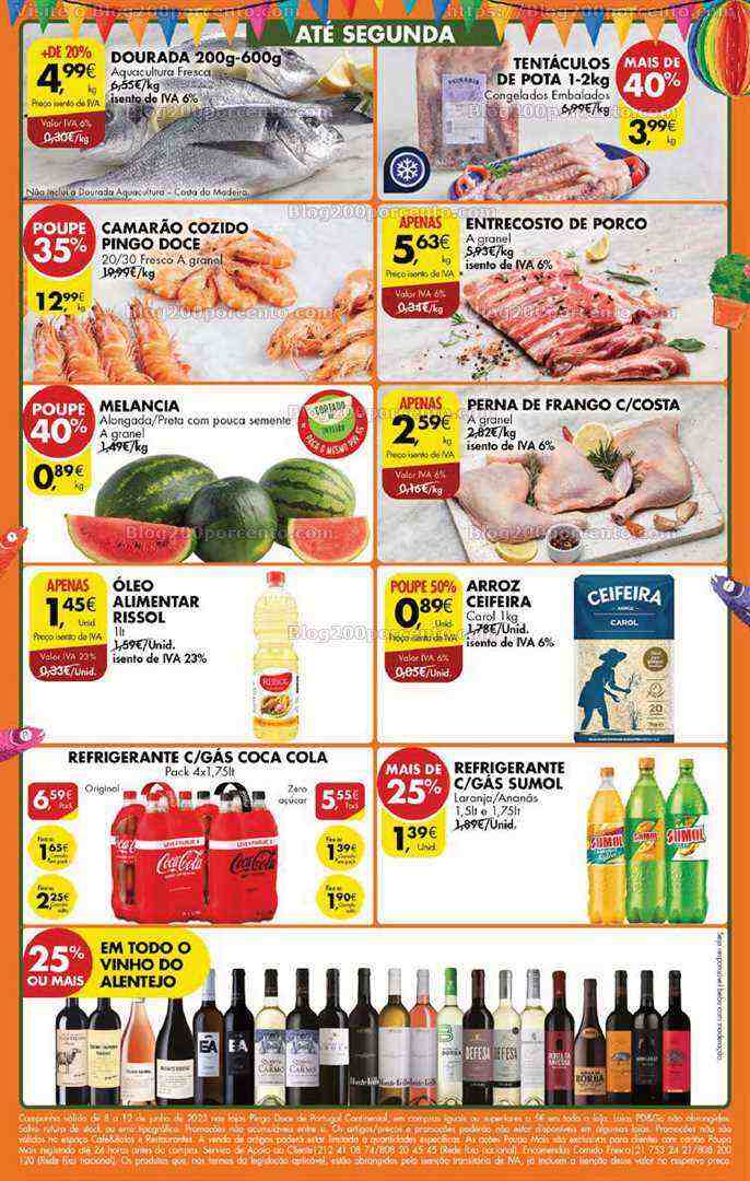 Antevisão Folheto PINGO DOCE Promoções Fim de Semana - 8 a 12 junho