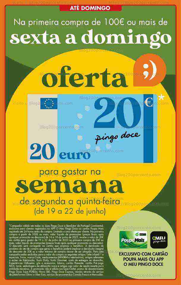 Antevisão Folheto PINGO DOCE Promoções Fim de Semana - 16 a 19 junho