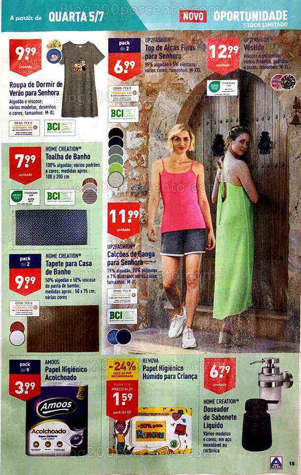 Antevisão Folheto ALDI Bazar Promoções a partir de 5 julho