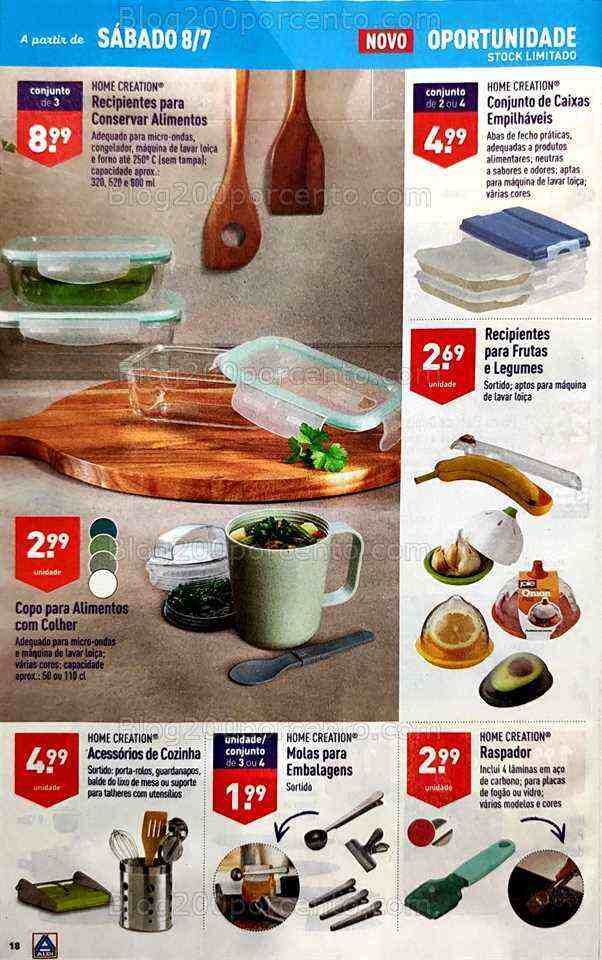 Antevisão Folheto ALDI Bazar Promoções de 5 a 11 julho