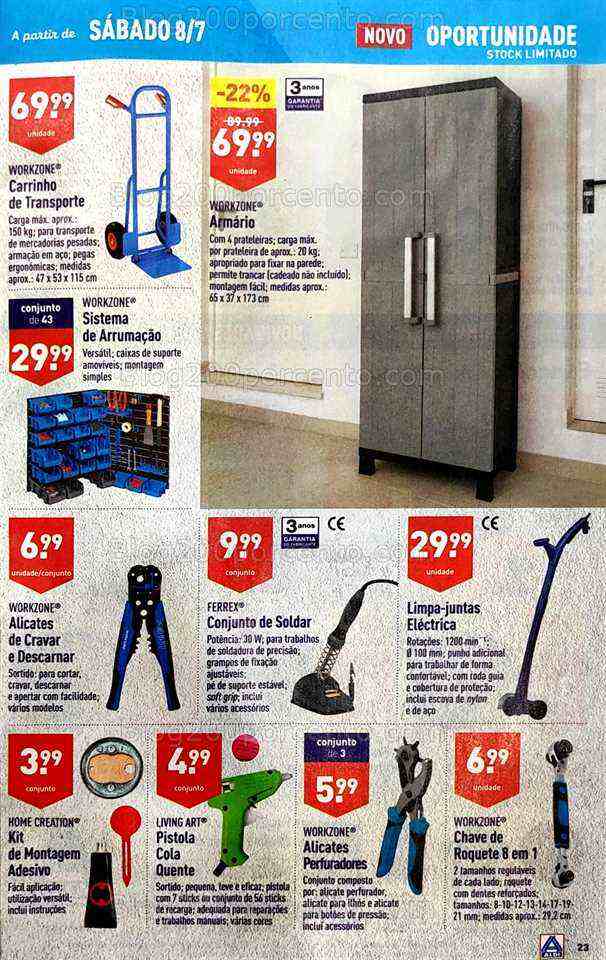 Antevisão Folheto ALDI Bazar Promoções de 5 a 11 julho