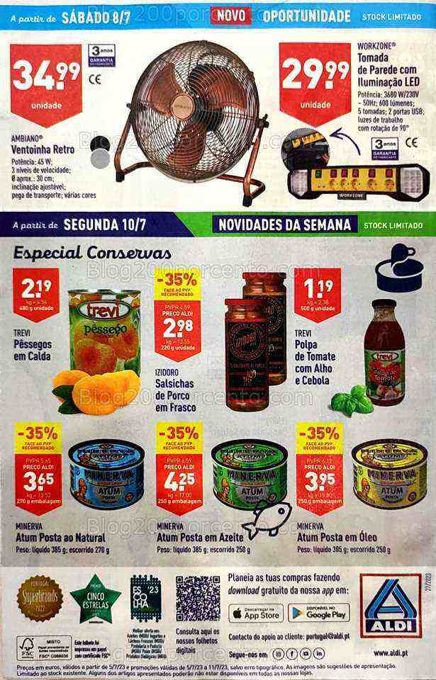 Antevisão Folheto ALDI Bazar Promoções de 5 a 11 julho