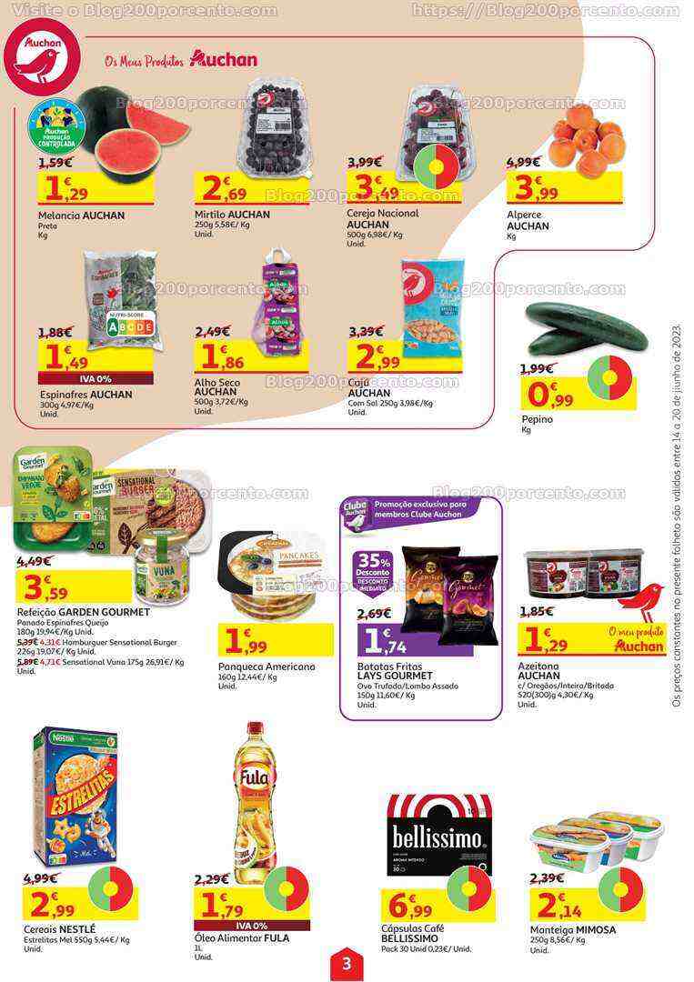 Antevisão Folheto AUCHAN Promoções de 14 a 20 junho