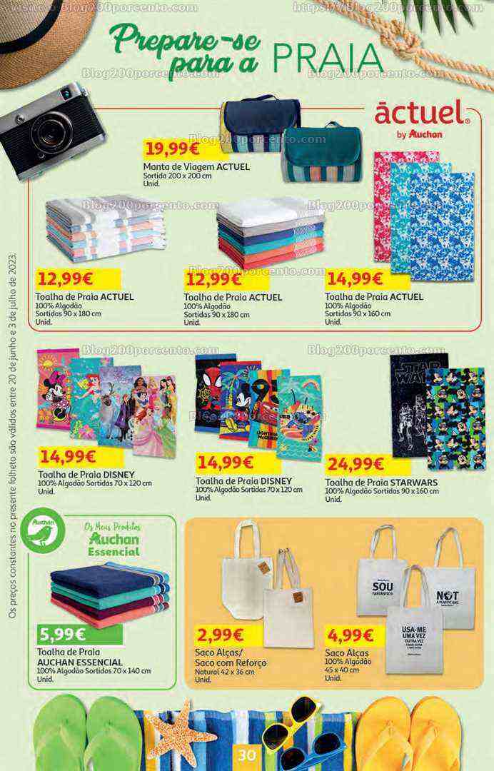 Antevisão Folheto AUCHAN Bazar Promoções de 20 junho a 3 junho