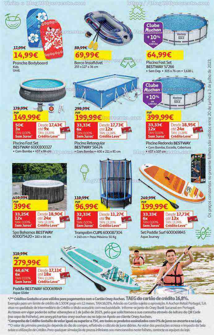 Antevisão Folheto AUCHAN Bazar Promoções de 20 junho a 3 junho