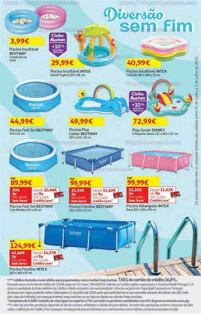 Antevisão Folheto AUCHAN Bazar Promoções de 20 junho a 3 junho