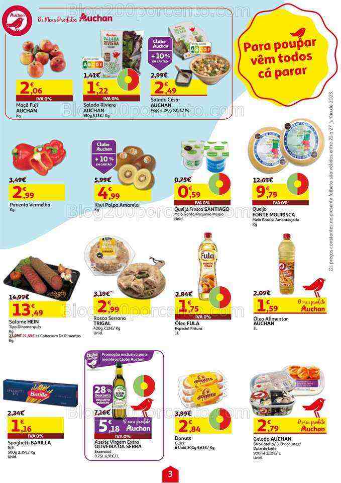 Antevisão Folheto AUCHAN Promoções de 21 a 27 junho