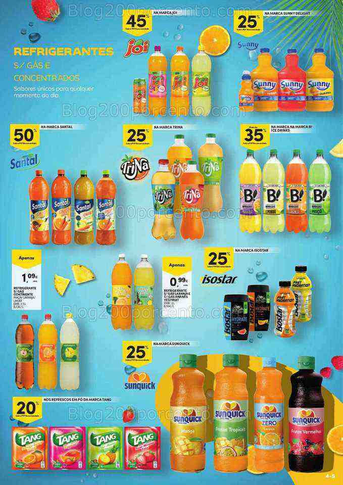 Antevisão Folheto CONTINENTE Bebidas e Gelados Promoções de 20 junho a 2 julho