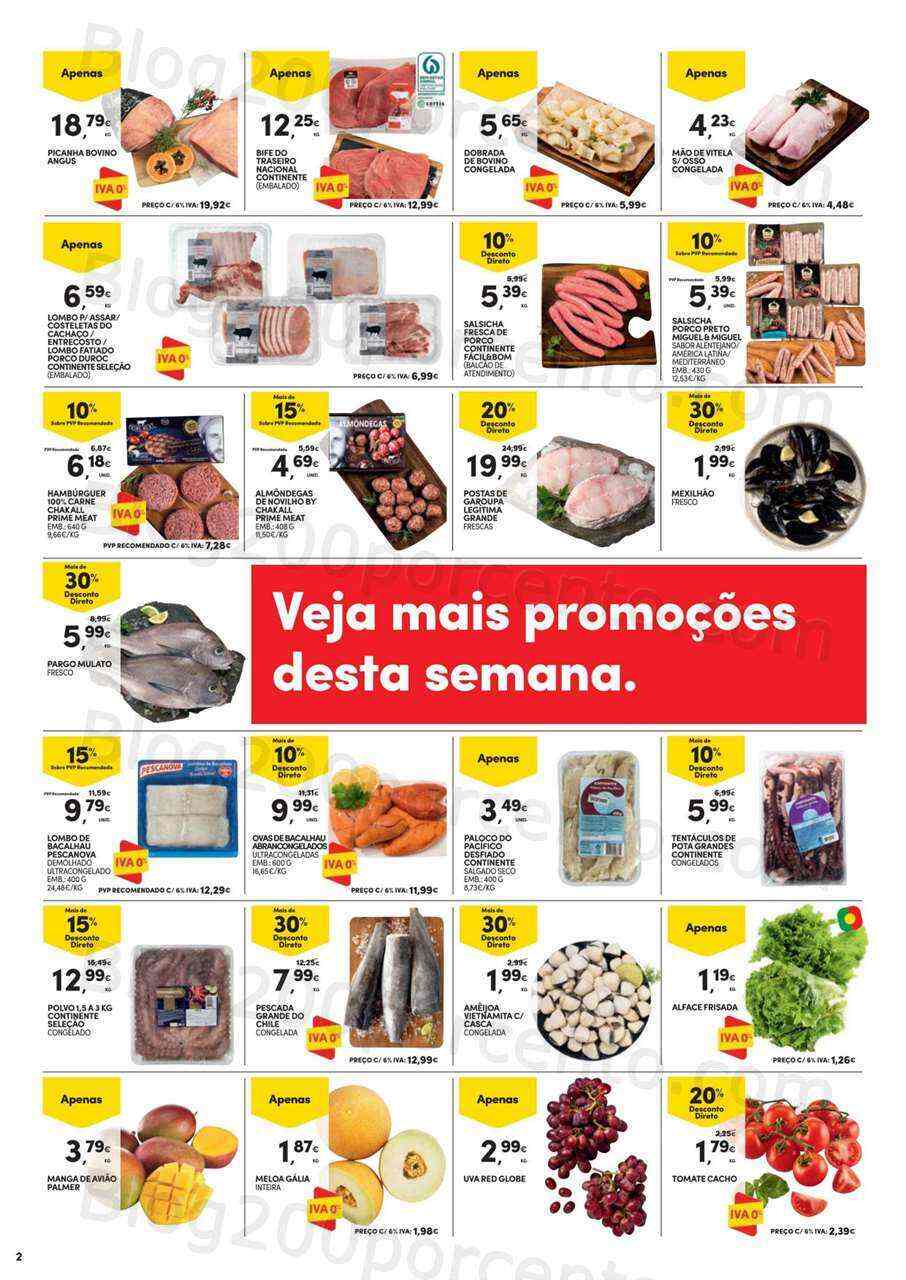 Antevisão Folheto CONTINENTE Promoções Fim de Semana - 2 a 5 junho