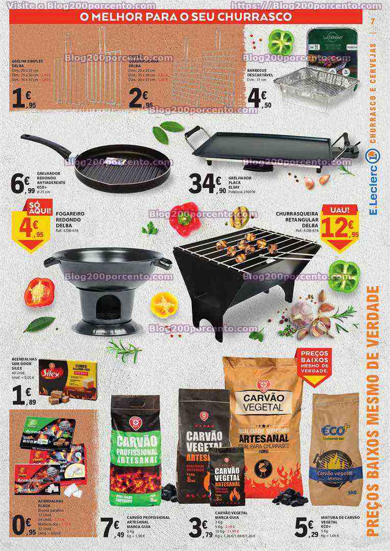 Antevisão Folheto E-LECLERC Especial Churrasco Promoções de 6 a 18 junho