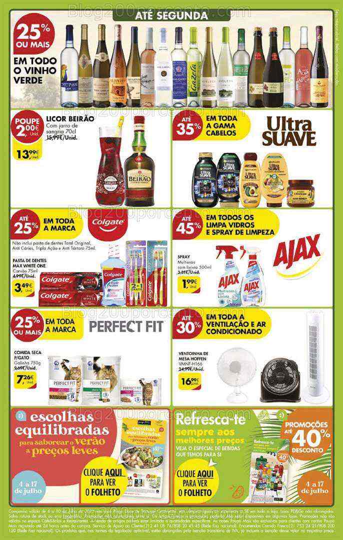 Antevisão Folheto PINGO DOCE Promoções Fim de Semana - 6 a 10 julho