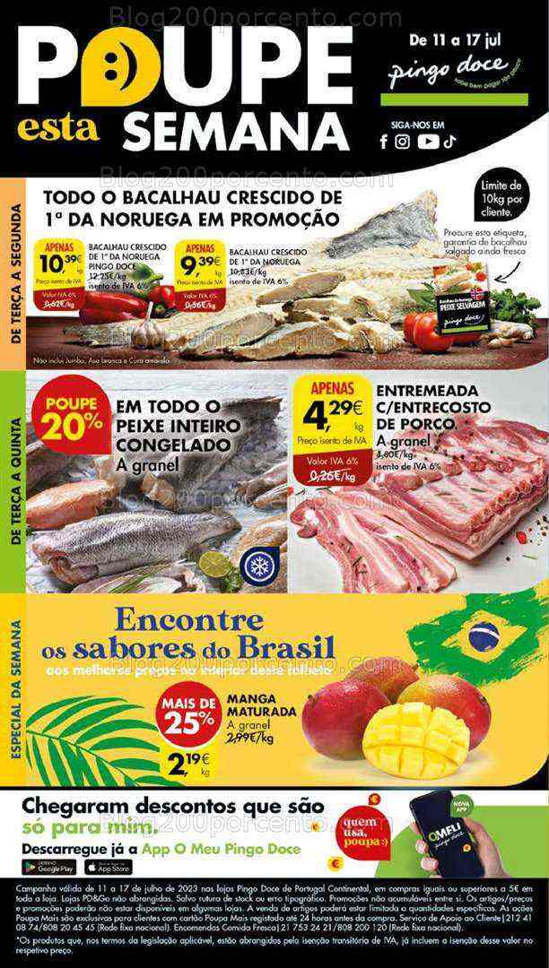 Antevisão Folheto PINGO DOCE Lojas Grandes Promoções de 11 a 17 julho