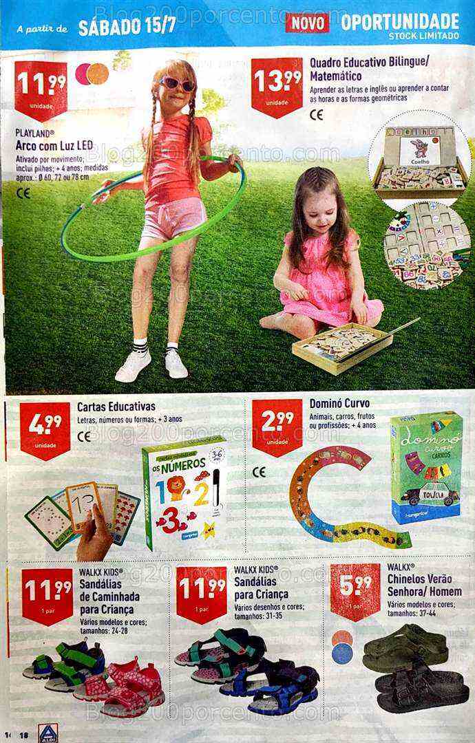 Antevisão Folheto ALDI Bazar Promoções a partir de 15 julho