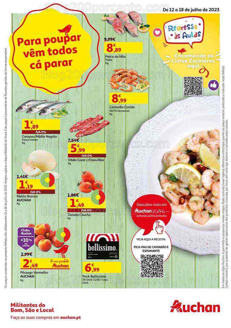 Antevisão Folheto AUCHAN Promoções de 12 a 18 julho