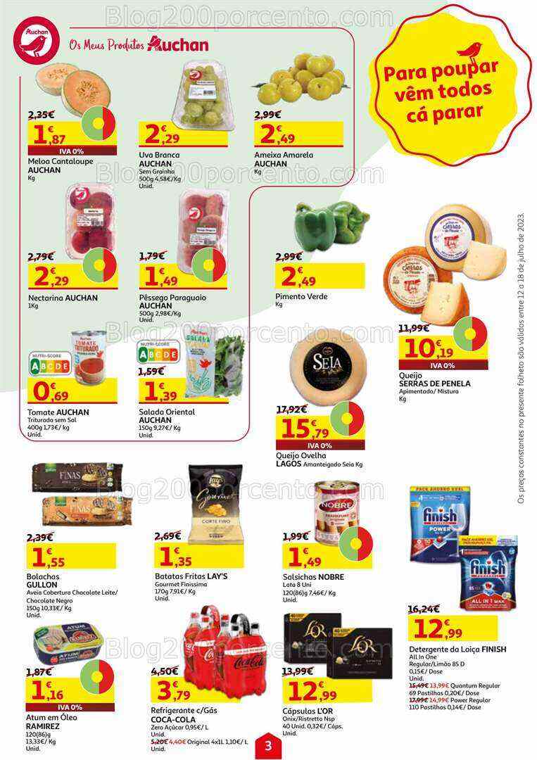 Antevisão Folheto AUCHAN Promoções de 12 a 18 julho