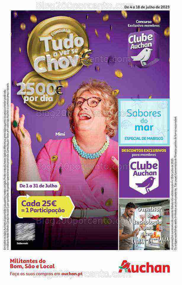Antevisão Folheto AUCHAN Promoções de 4 a 18 julho