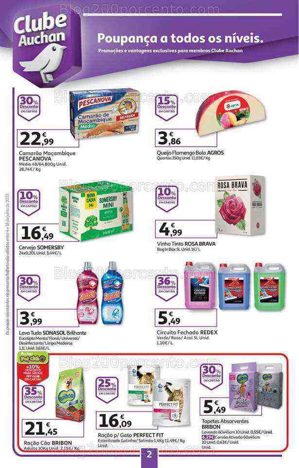 Antevisão Folheto AUCHAN Promoções de 4 a 18 julho