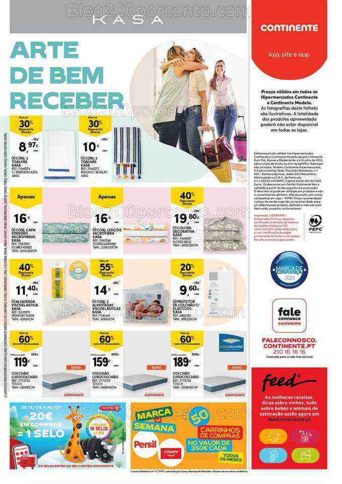 Antevisão Folheto CONTINENTE Modelo - Hiper Promoções de 4 a 10 julho