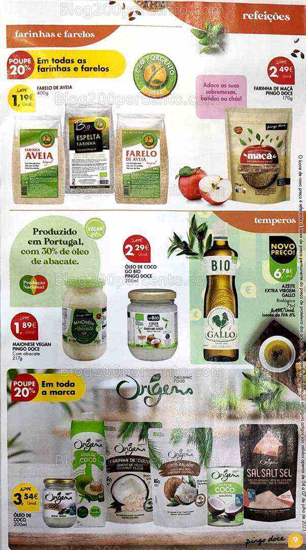 Antevisão Folheto PINGO DOCE Escolhas Equilibradas Promoções de 4 a 17 julho