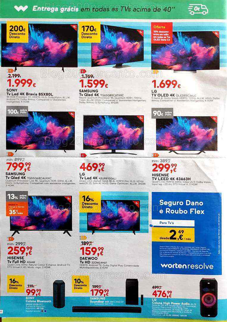 Antevisão Folheto WORTEN Promoções de 4 a 10 julho