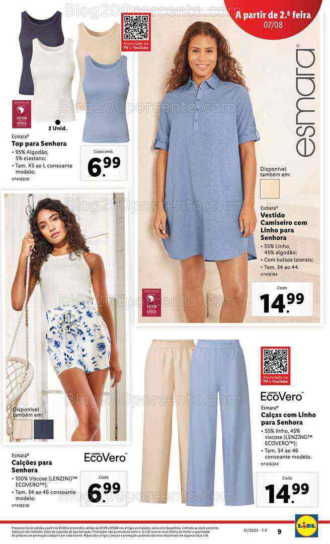 Antevisão Folheto LIDL Bazar Promoções a partir de 7 agosto