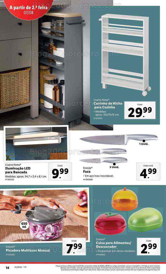 Antevisão Folheto LIDL Bazar Promoções a partir de 7 agosto