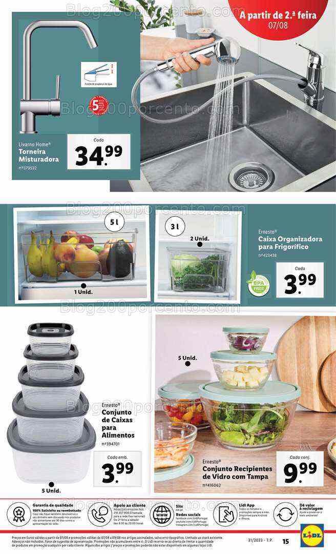 Antevisão Folheto LIDL Bazar Promoções a partir de 7 agosto