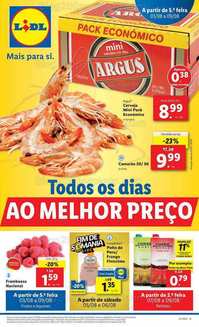 Antevisão Folheto LIDL Promoções + Bazar de 3 a 9 agosto