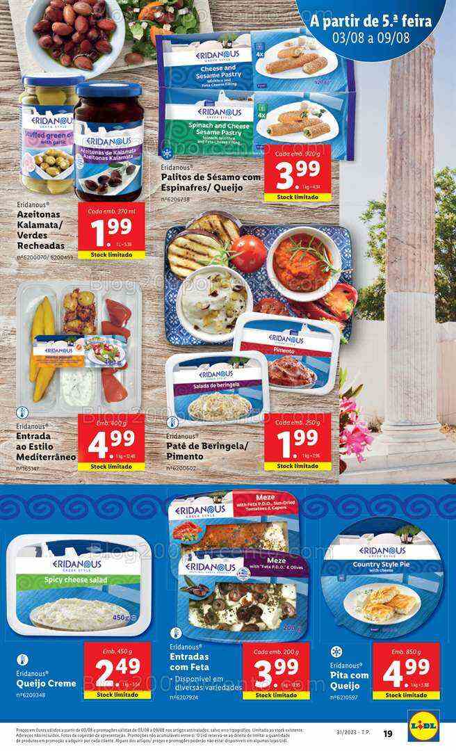 Antevisão Folheto LIDL Sabores do Mundo Promoções de 3 a 9 agosto