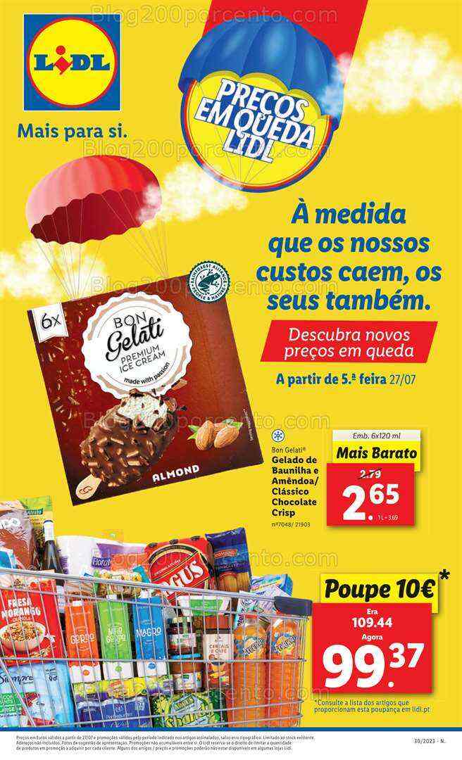 Antevisão Folheto LIDL Promoções de 27 julho a 2 agosto