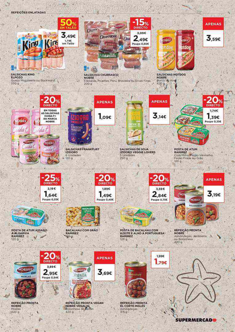 Antevisão Folheto EL CORTE INGLÉS Promoções de 28 julho a 10 agosto