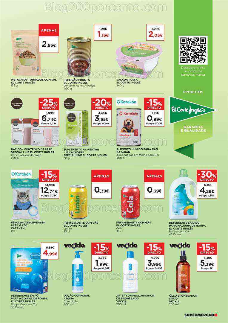 Antevisão Folheto EL CORTE INGLÉS Promoções de 28 julho a 10 agosto